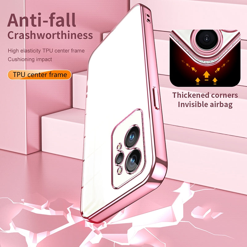 Realme GT2 Pro Case - Transparent Plating & Precision Hole Design for Luxury and Protection-buycases.co.uk