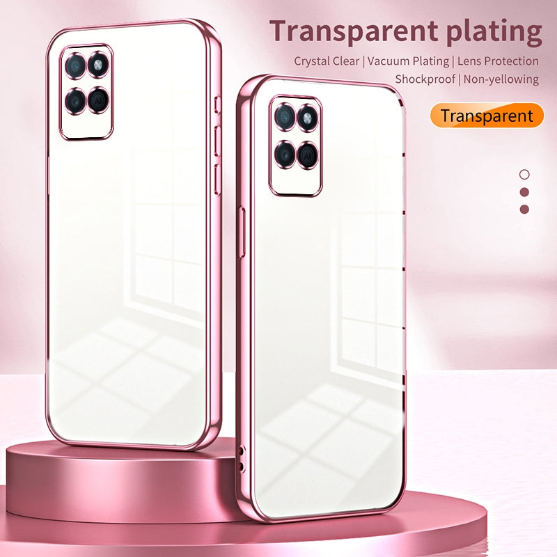 Realme V11s 5G Case - Transparent Plating & Precision Hole Design for Luxury and Protection-buycases.co.uk