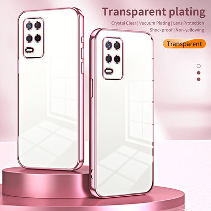 Realme 8 5G Case - Transparent Plating & Precision Hole Design for Luxury and Protection-buycases.co.uk