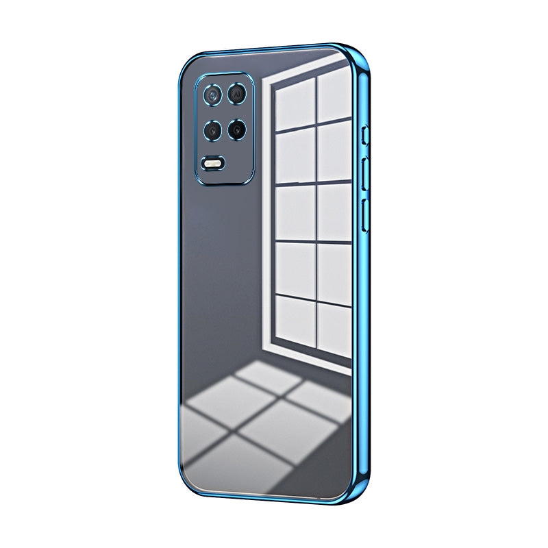 Realme 8 5G Case - Transparent Plating & Precision Hole Design for Luxury and Protection-buycases.co.uk