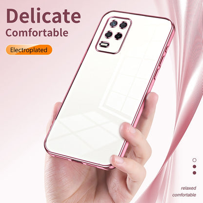 Realme 8 5G Case - Transparent Plating & Precision Hole Design for Luxury and Protection-buycases.co.uk