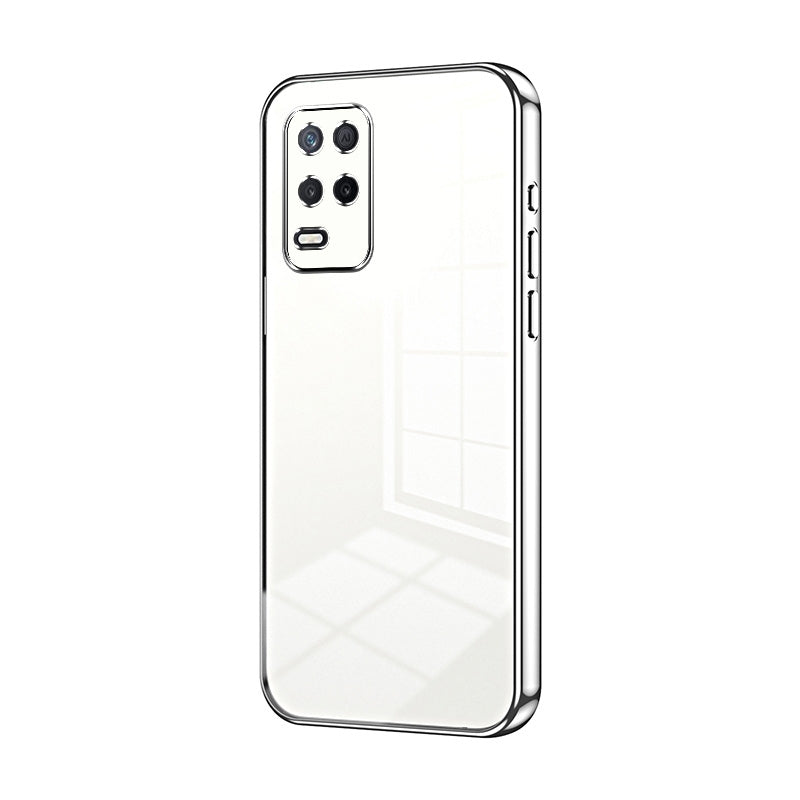 Realme 8 5G Case - Transparent Plating & Precision Hole Design for Luxury and Protection-buycases.co.uk