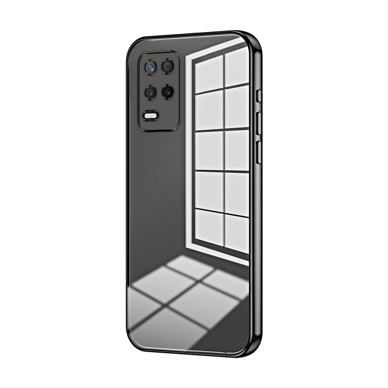 Realme 8 5G Case - Transparent Plating & Precision Hole Design for Luxury and Protection-buycases.co.uk