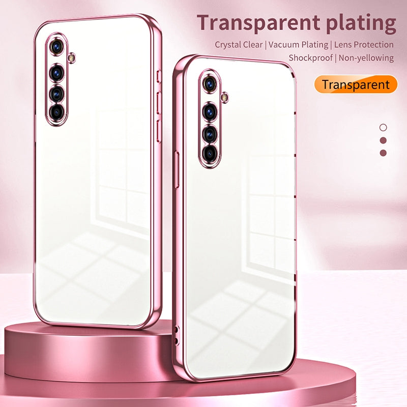 Realme X50 Pro Case - Transparent Plating & Precision Hole Design for Luxury and Protection-buycases.co.uk