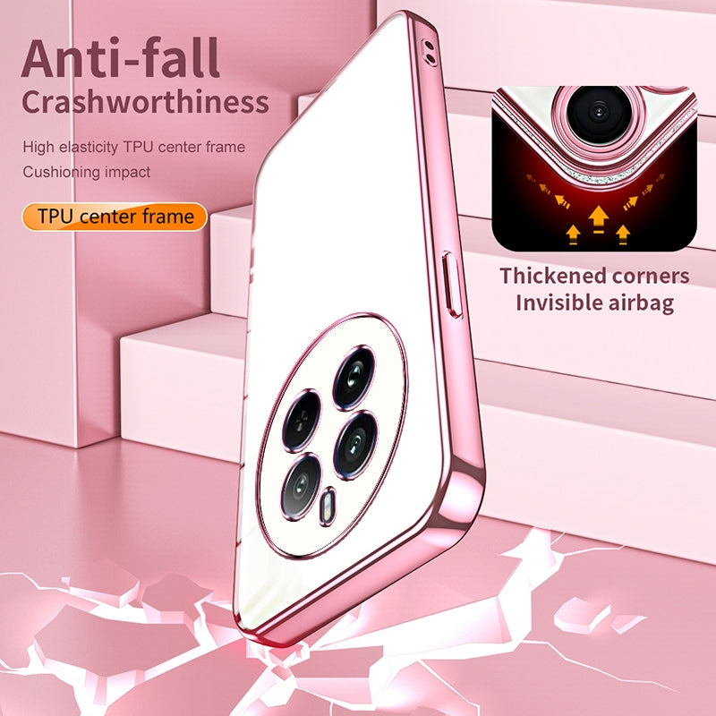 Realme 12 Pro Case - Transparent Plating & Precision Hole Design for Luxury and Protection-buycases.co.uk