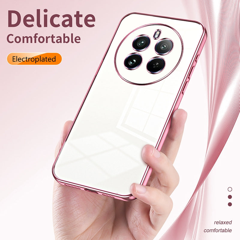 Realme 12 Pro Case - Transparent Plating & Precision Hole Design for Luxury and Protection-buycases.co.uk