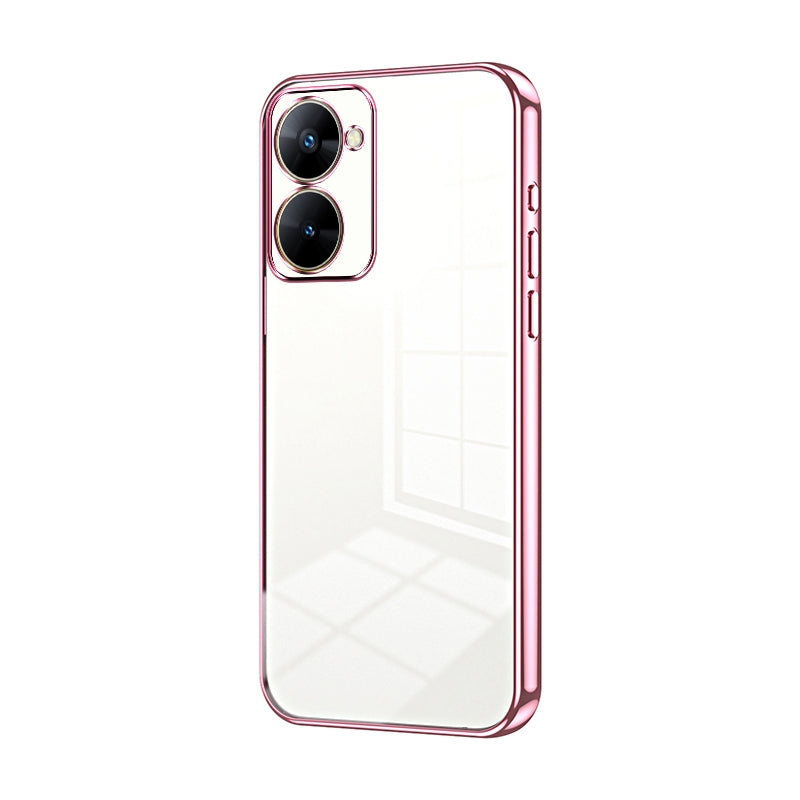 Realme V30t Case - Transparent Plating & Precision Hole Design for Luxury and Protection-buycases.co.uk
