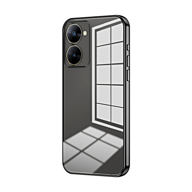 Realme V30t Case - Transparent Plating & Precision Hole Design for Luxury and Protection-buycases.co.uk