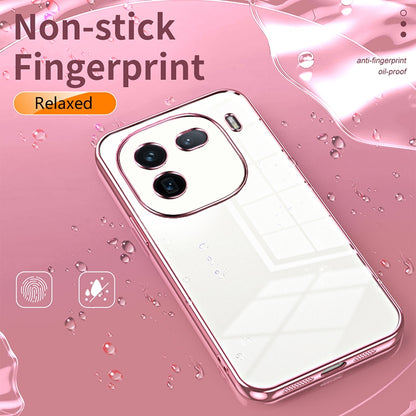 vivo iQOO 12 Case - Transparent Plating & Precision Hole Design for Luxury and Protection-buycases.co.uk