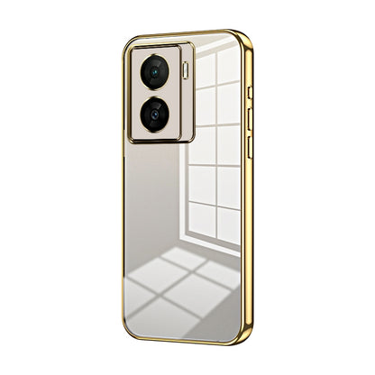 vivo iQOO Z7x Case - Transparent Plating & Precision Hole Design for Luxury and Protection-buycases.co.uk