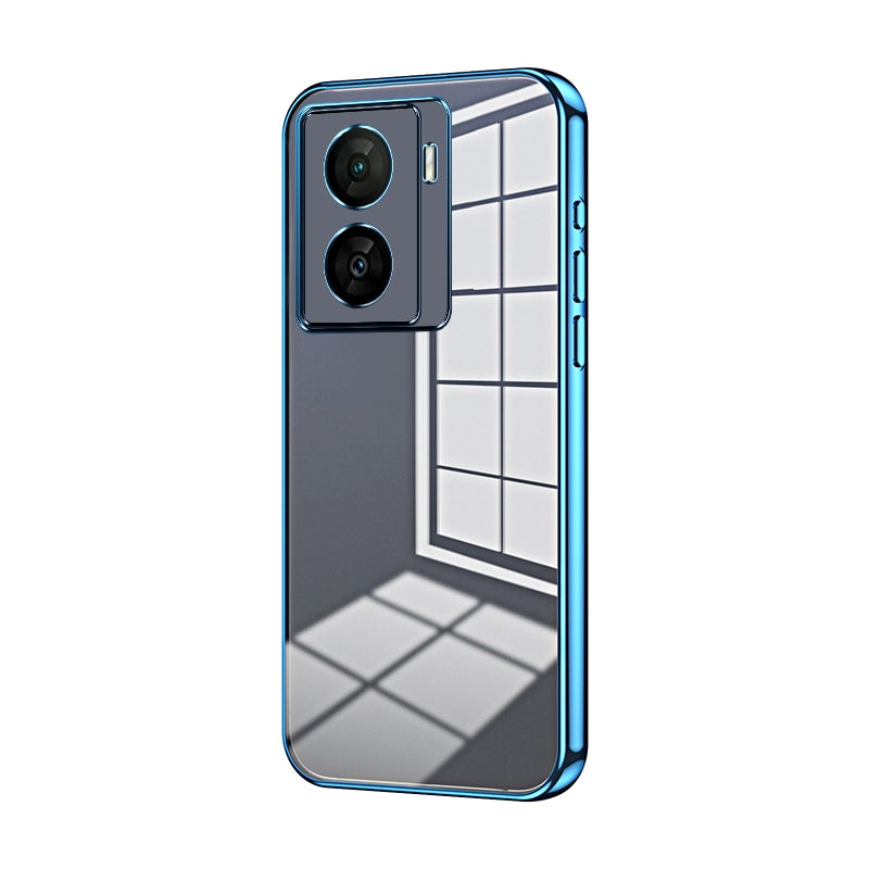 vivo iQOO Z7x Case - Transparent Plating & Precision Hole Design for Luxury and Protection-buycases.co.uk