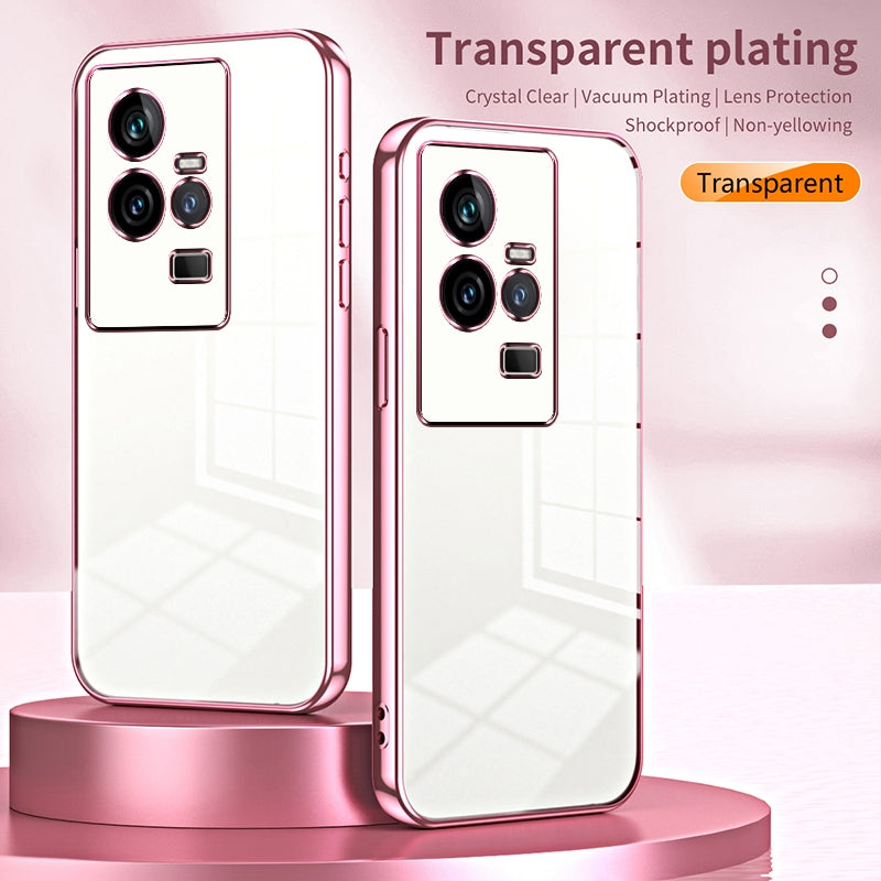 vivo iQOO 11 Case - Transparent Plating & Precision Hole Design for Luxury and Protection-buycases.co.uk