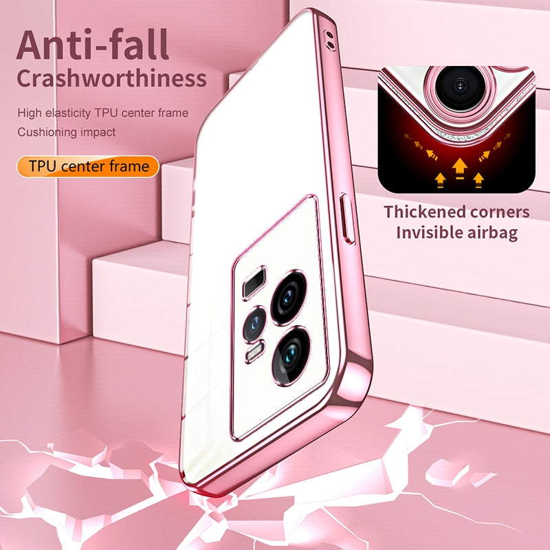 vivo iQOO 11 Case - Transparent Plating & Precision Hole Design for Luxury and Protection-buycases.co.uk