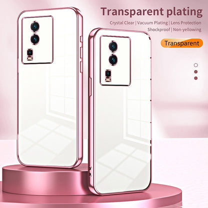 vivo iQOO Neo7 Case - Transparent Plating & Precision Hole Design for Luxury and Protection-buycases.co.uk