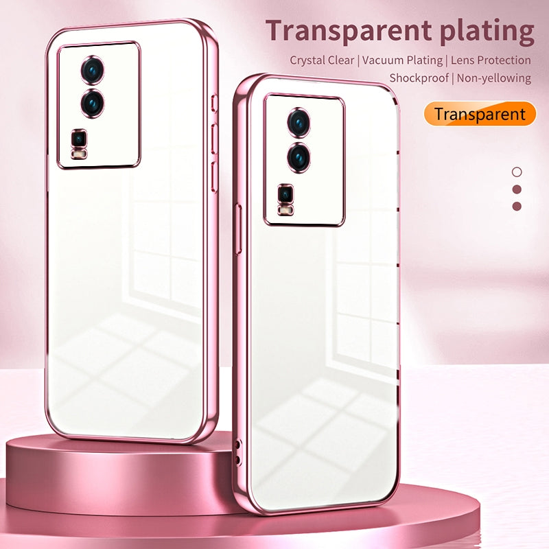 vivo iQOO Neo7 Case - Transparent Plating & Precision Hole Design for Luxury and Protection-buycases.co.uk