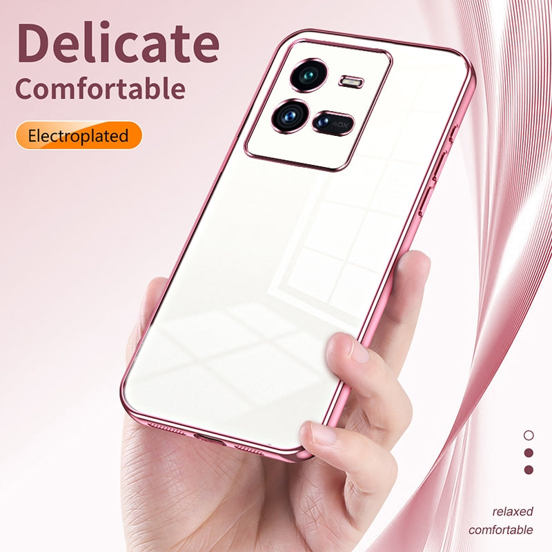 vivo iQOO 10 Pro Case - Transparent Plating & Precision Hole Design for Luxury and Protection-buycases.co.uk