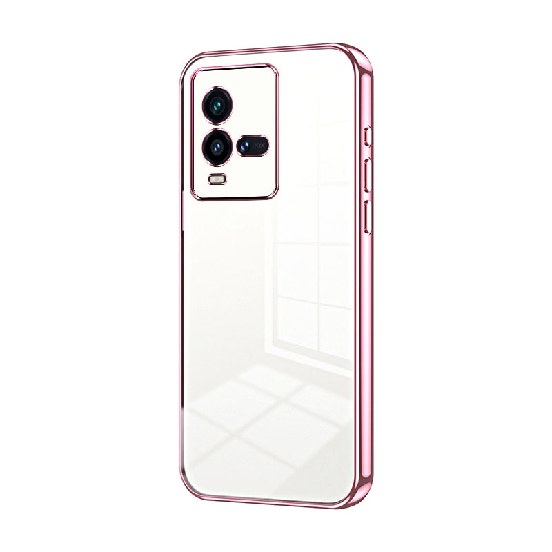vivo iQOO 10 Case - Transparent Plating & Precision Hole Design for Luxury and Protection-buycases.co.uk
