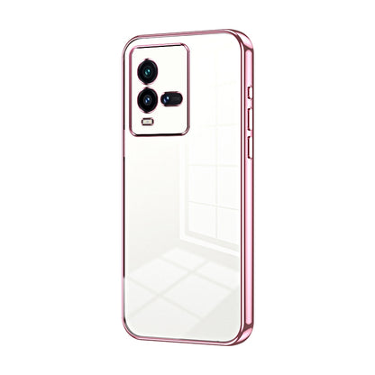 vivo iQOO 10 Case - Transparent Plating & Precision Hole Design for Luxury and Protection-buycases.co.uk