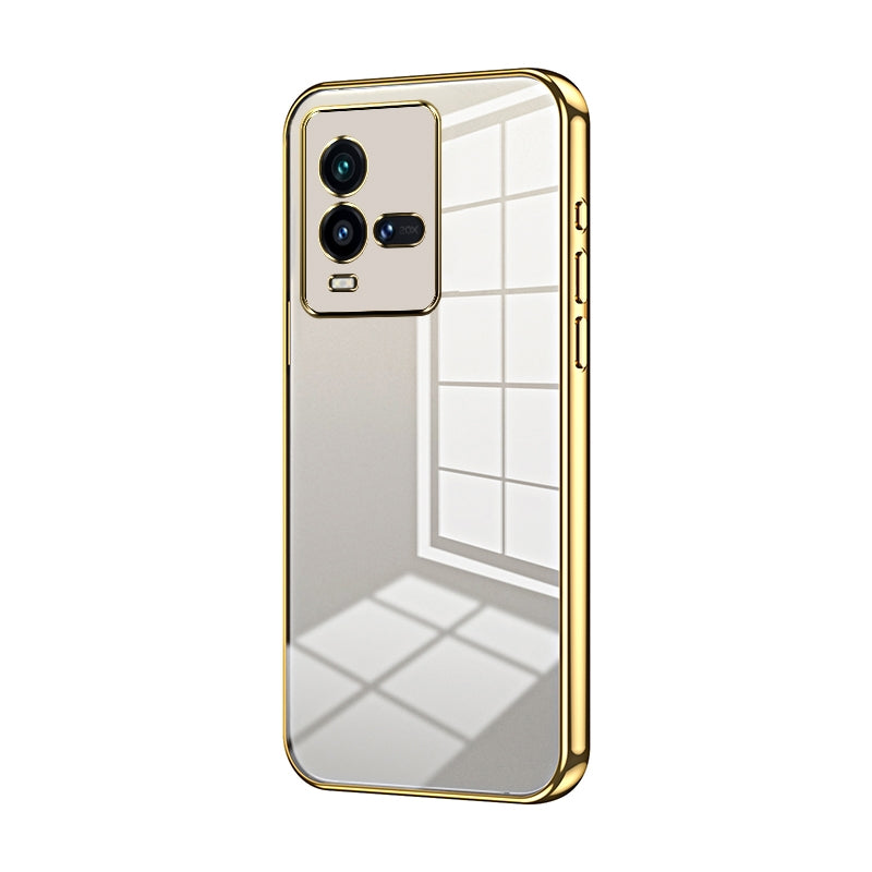 vivo iQOO 10 Case - Transparent Plating & Precision Hole Design for Luxury and Protection-buycases.co.uk