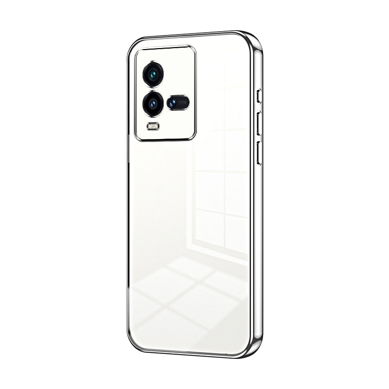 vivo iQOO 10 Case - Transparent Plating & Precision Hole Design for Luxury and Protection-buycases.co.uk