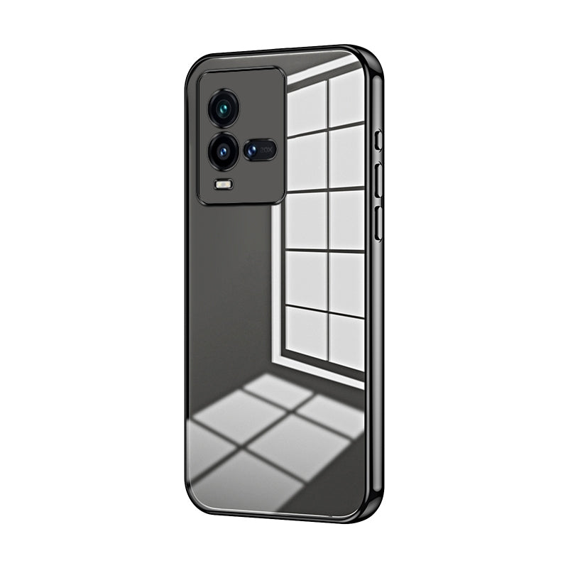 vivo iQOO 10 Case - Transparent Plating & Precision Hole Design for Luxury and Protection-buycases.co.uk