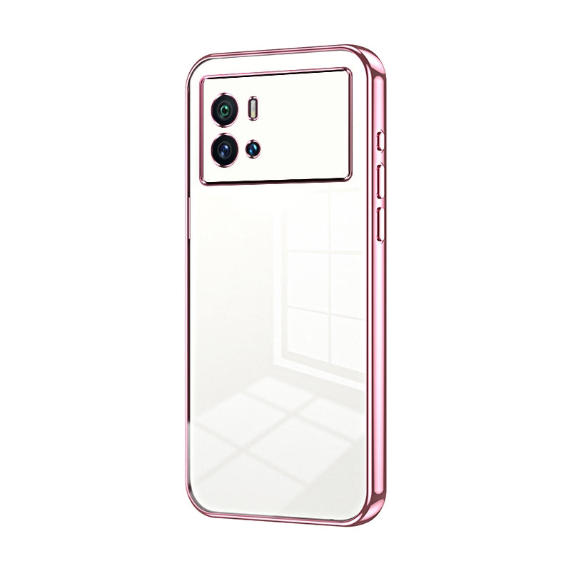 vivo iQOO 9 Case - Transparent Plating & Precision Hole Design for Luxury and Protection-buycases.co.uk