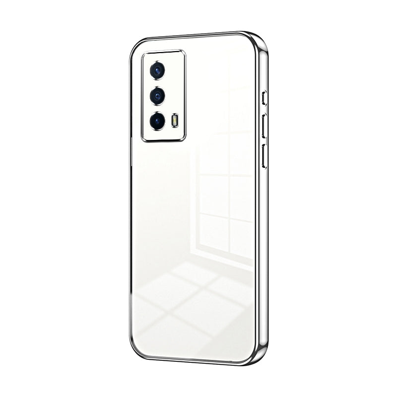 vivo iQOO Z5 Case - Transparent Plating & Precision Hole Design for Luxury and Protection-buycases.co.uk