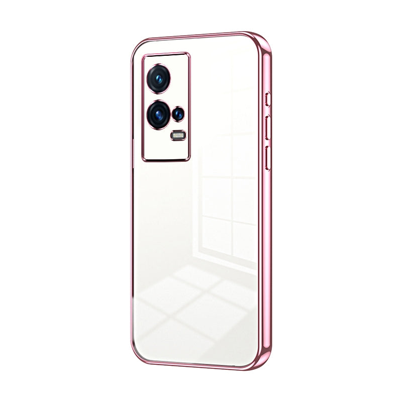 vivo iQOO 8 Pro Case - Transparent Plating & Precision Hole Design for Luxury and Protection-buycases.co.uk