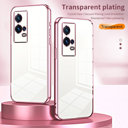 vivo iQOO 8 Pro Case - Transparent Plating & Precision Hole Design for Luxury and Protection-buycases.co.uk