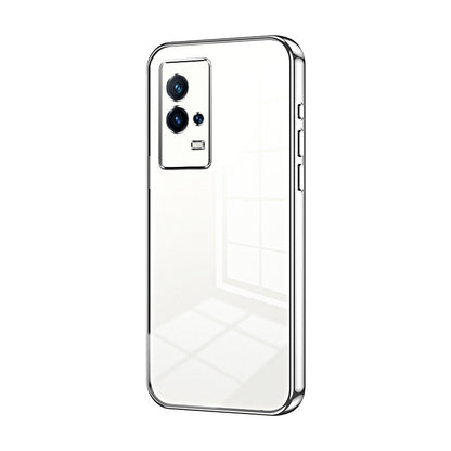 vivo iQOO 8 Case - Transparent Plating & Precision Hole Design for Luxury and Protection-buycases.co.uk