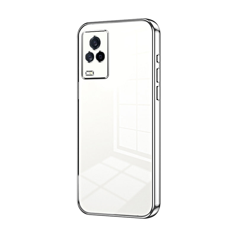 vivo iQOO 7 Case - Transparent Plating & Precision Hole Design for Luxury and Protection-buycases.co.uk