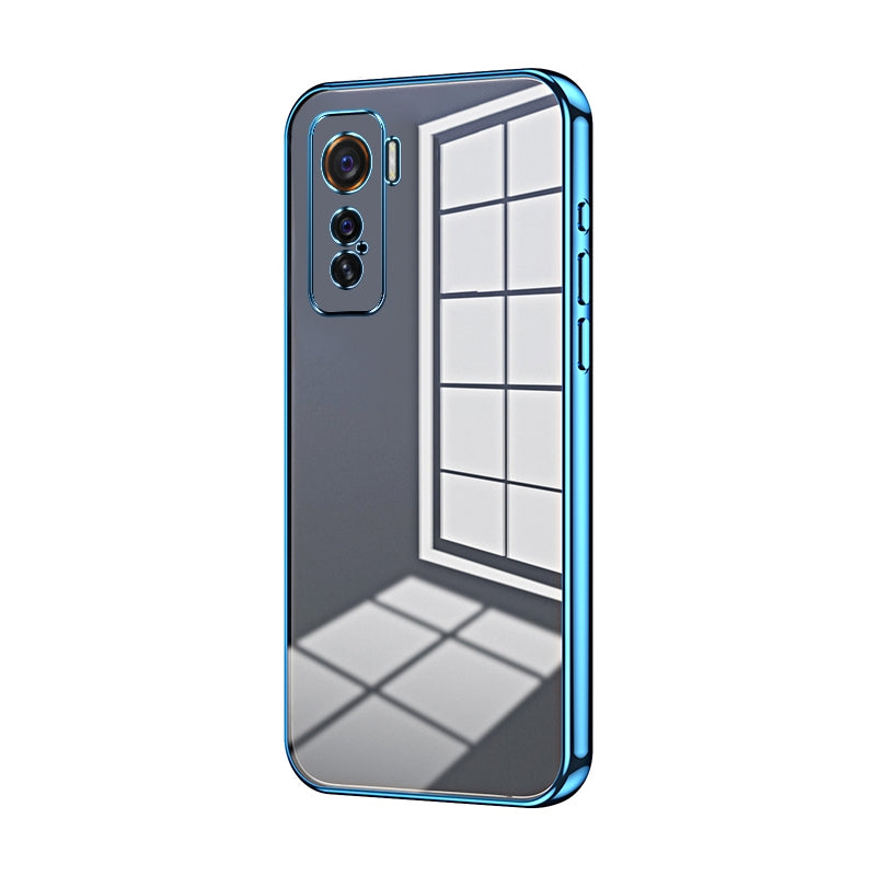 vivo iQOO 5 Case - Transparent Plating & Precision Hole Design for Luxury and Protection-buycases.co.uk