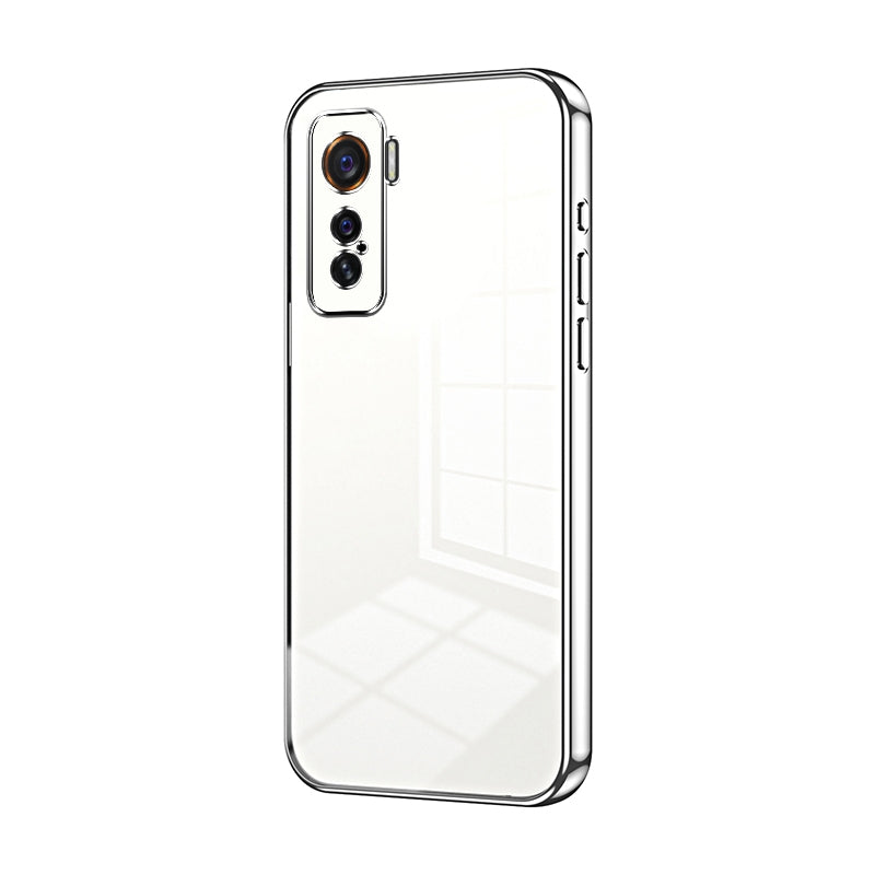 vivo iQOO 5 Case - Transparent Plating & Precision Hole Design for Luxury and Protection-buycases.co.uk