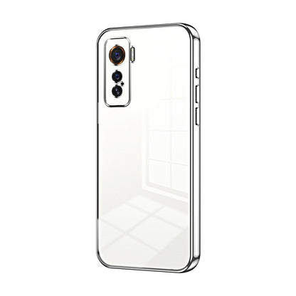 vivo iQOO 5 Case - Transparent Plating & Precision Hole Design for Luxury and Protection-buycases.co.uk