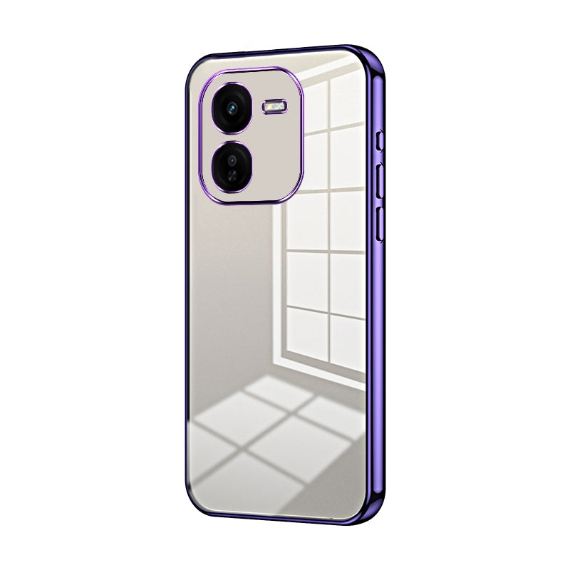 vivo iQOO Z9x Case - Transparent Plating & Precision Hole Design for Luxury and Protection-buycases.co.uk