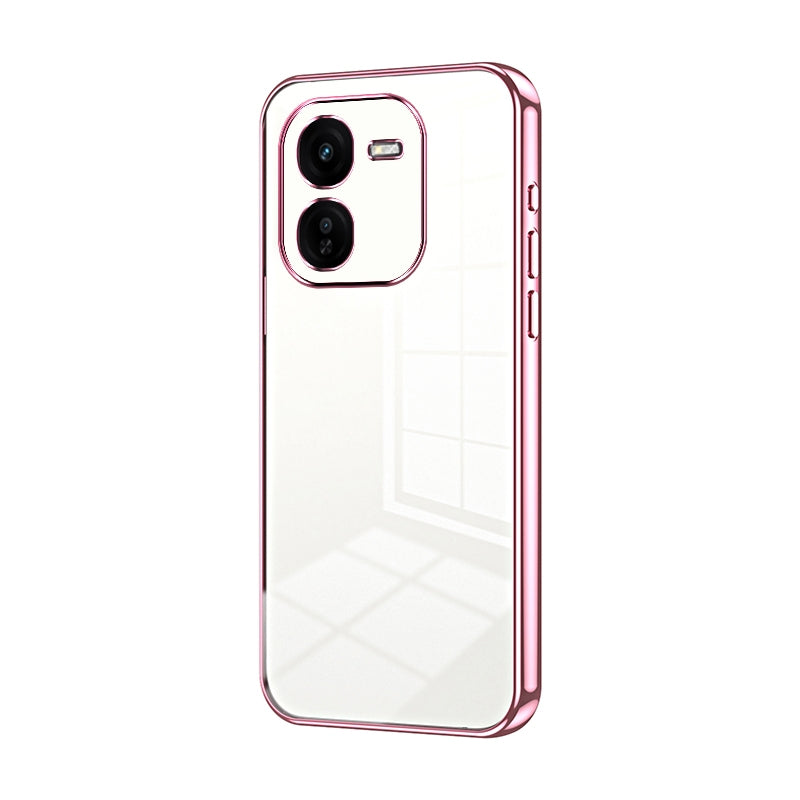 vivo iQOO Z9x Case - Transparent Plating & Precision Hole Design for Luxury and Protection-buycases.co.uk