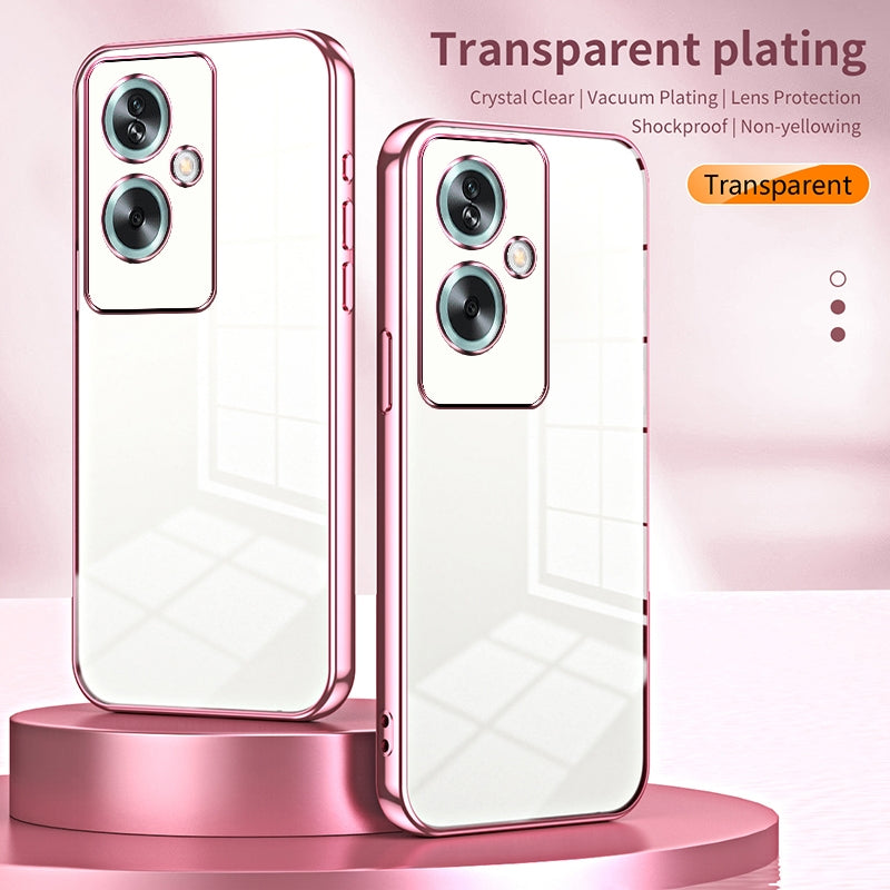 OPPO A79 5G Case - Transparent Plating & Precision Hole Design for Luxury and Protection-buycases.co.uk