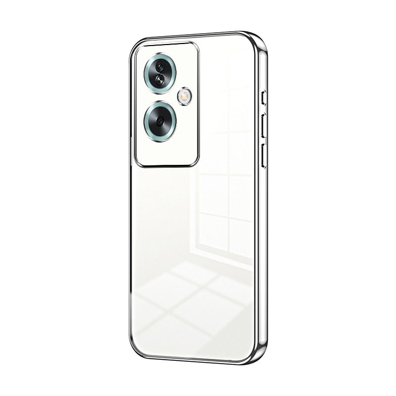 OPPO A2 Case - Transparent Plating & Precision Hole Design for Luxury and Protection-buycases.co.uk