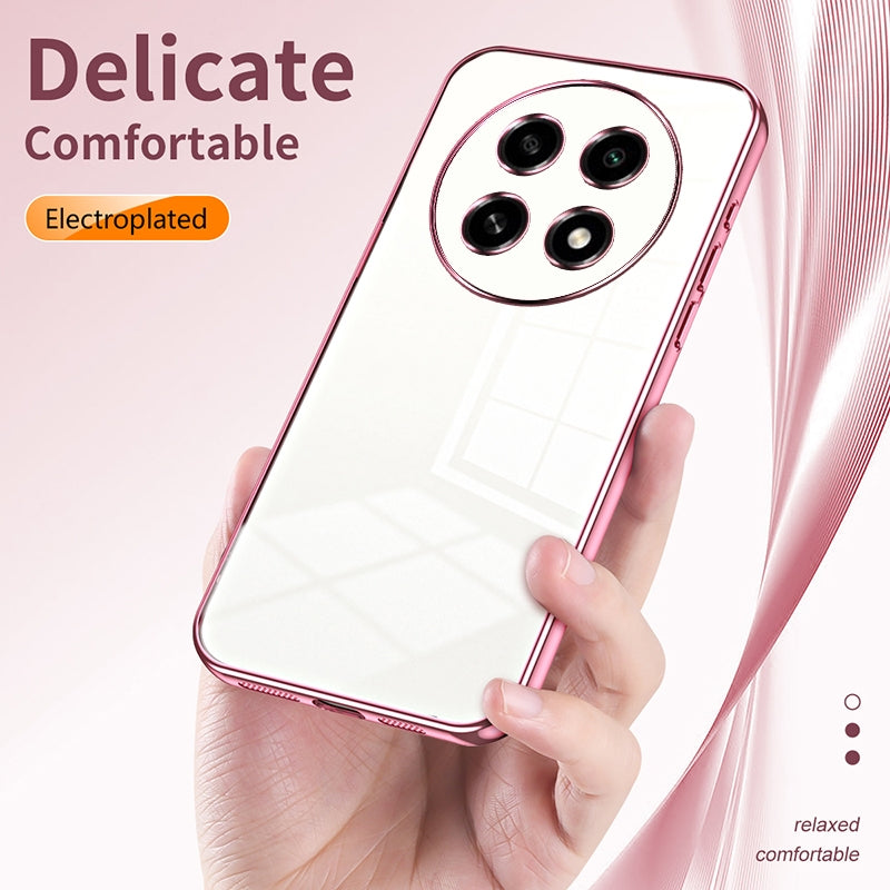 OPPO A2 Pro Case - Transparent Plating & Precision Hole Design for Luxury and Protection-buycases.co.uk