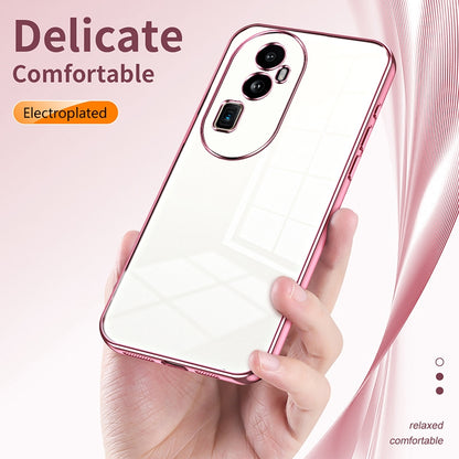 OPPO Reno10 Pro+ Case - Transparent Plating & Precision Hole Design for Luxury and Protection-buycases.co.uk
