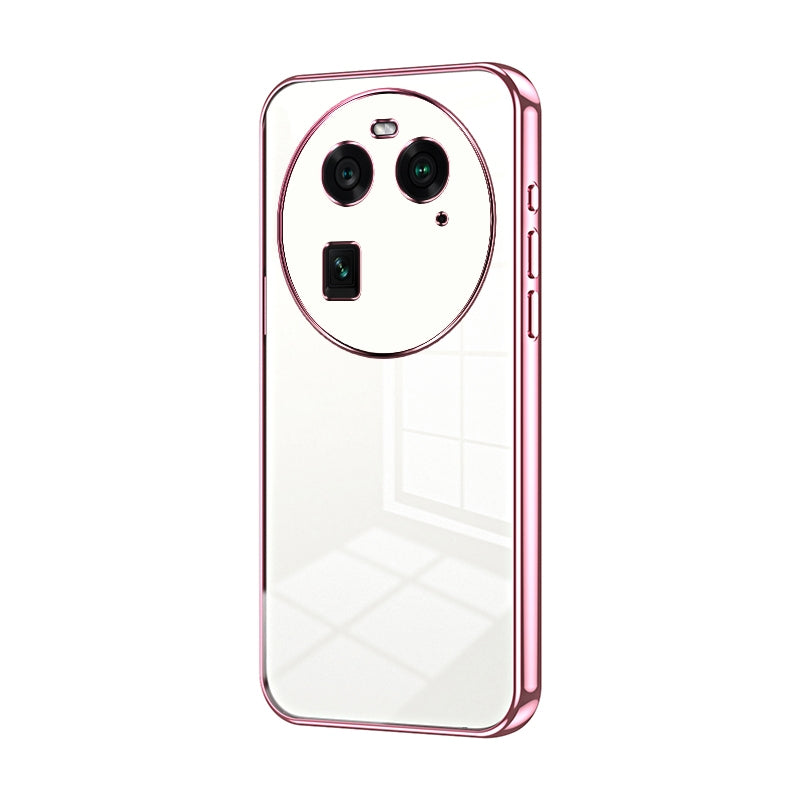 OPPO Find X6 Case - Transparent Plating & Precision Hole Design for Luxury and Protection-buycases.co.uk