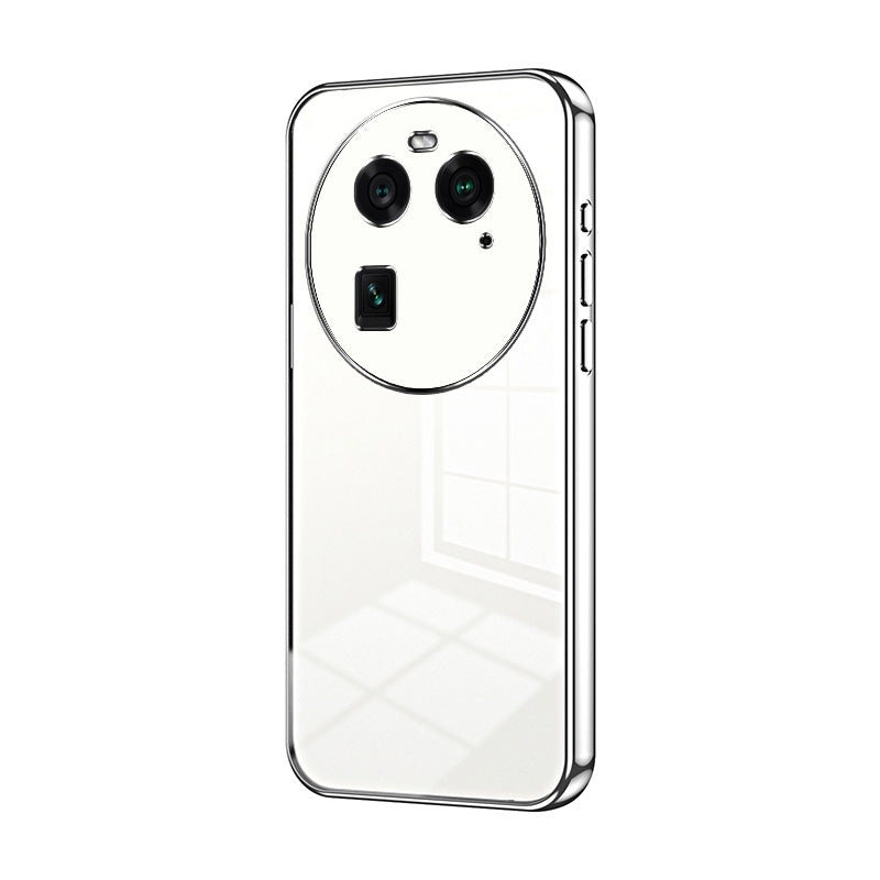 OPPO Find X6 Case - Transparent Plating & Precision Hole Design for Luxury and Protection-buycases.co.uk