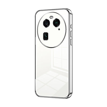 OPPO Find X6 Case - Transparent Plating & Precision Hole Design for Luxury and Protection-buycases.co.uk