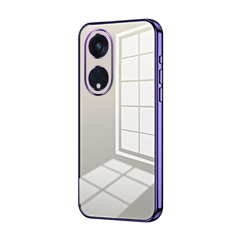 OPPO Reno8 T 5G Case - Transparent Plating & Precision Hole Design for Luxury and Protection-buycases.co.uk
