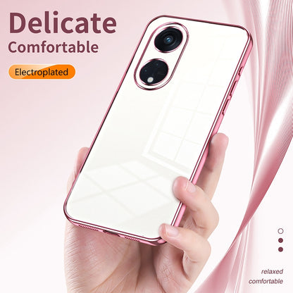 OPPO Reno8 T 5G Case - Transparent Plating & Precision Hole Design for Luxury and Protection-buycases.co.uk