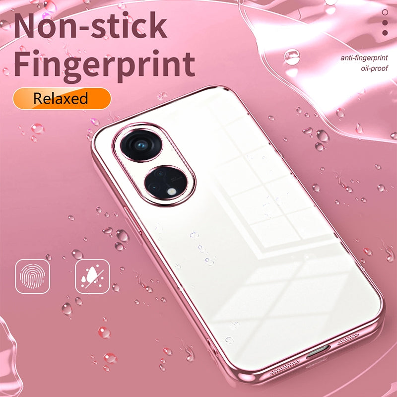 OPPO Reno8 T 5G Case - Transparent Plating & Precision Hole Design for Luxury and Protection-buycases.co.uk