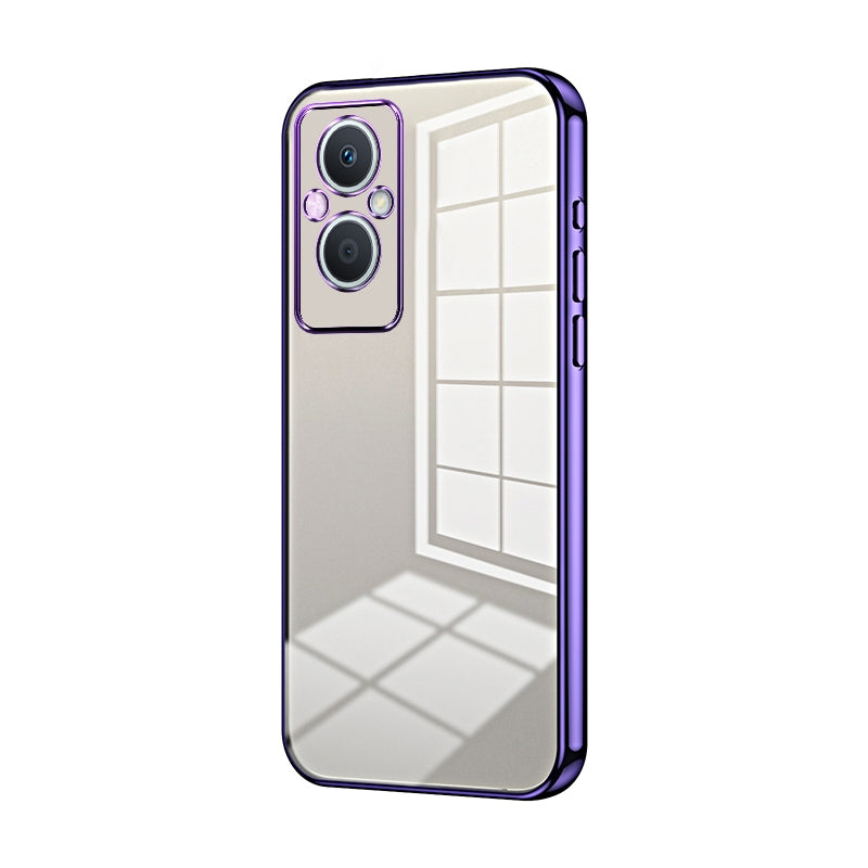 OPPO F21 Pro 5G Case - Transparent Plating & Precision Hole Design for Luxury and Protection-buycases.co.uk