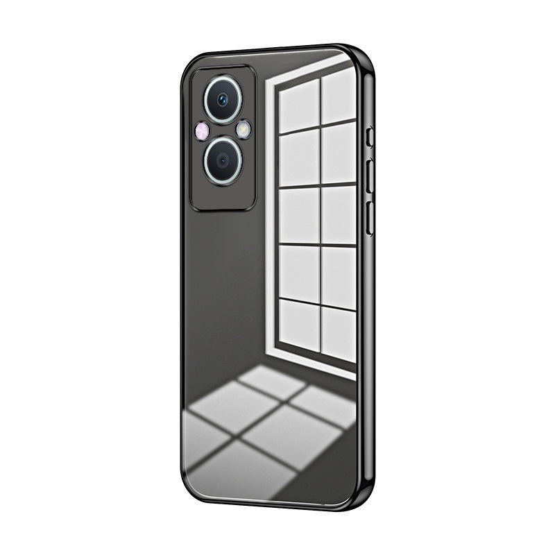 OPPO F21 Pro 5G Case - Transparent Plating & Precision Hole Design for Luxury and Protection-buycases.co.uk