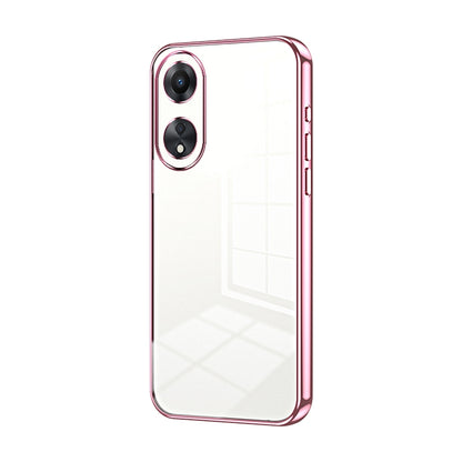 OPPO A58 5G Case - Transparent Plating & Precision Hole Design for Luxury and Protection-buycases.co.uk