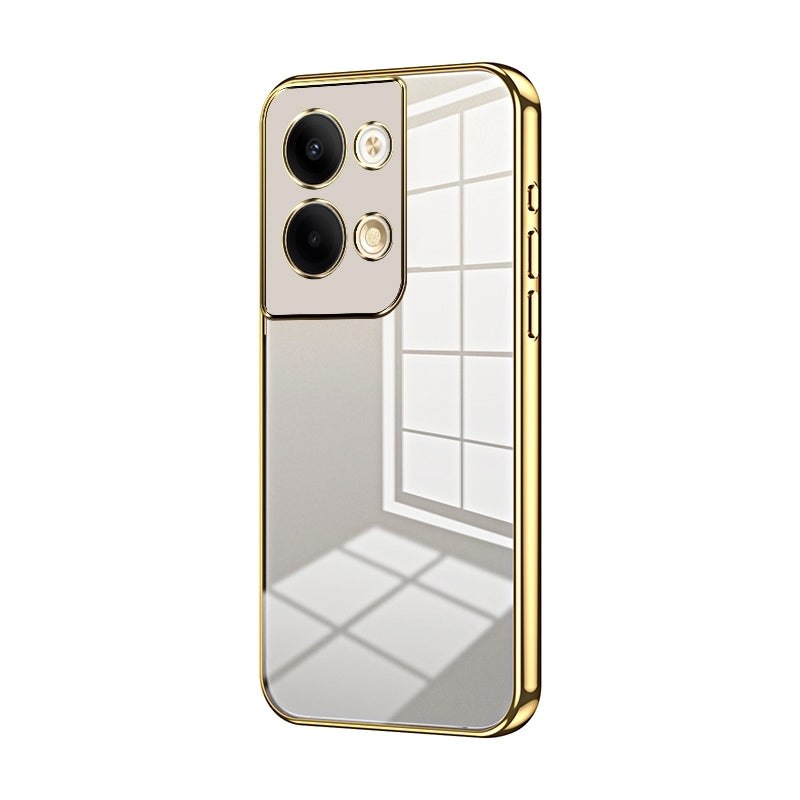 OPPO Reno9 Case - Transparent Plating & Precision Hole Design for Luxury and Protection-buycases.co.uk